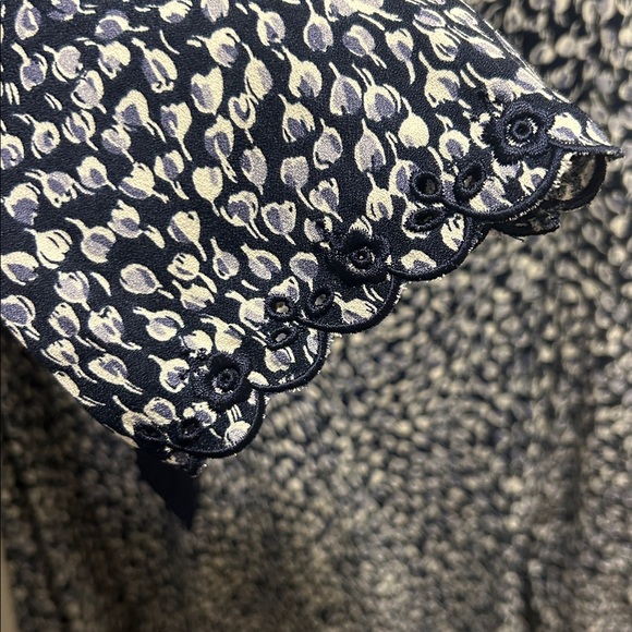 Reformation Floral Navy and Cream Mini Dress - Picture 9 of 15